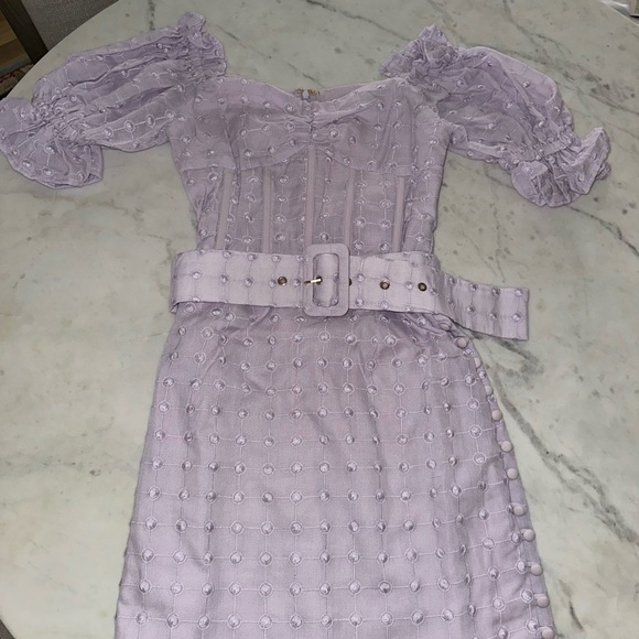 Purple Sabo Skirt Mini Dress - Marcelie Dress - Picture 6 of 7